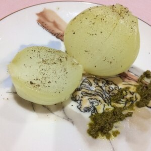 新玉ねぎの簡単蒸し物